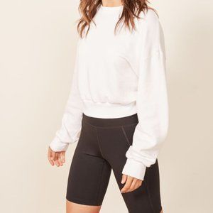 Reformation Cropped Hunter Sweatshirt
